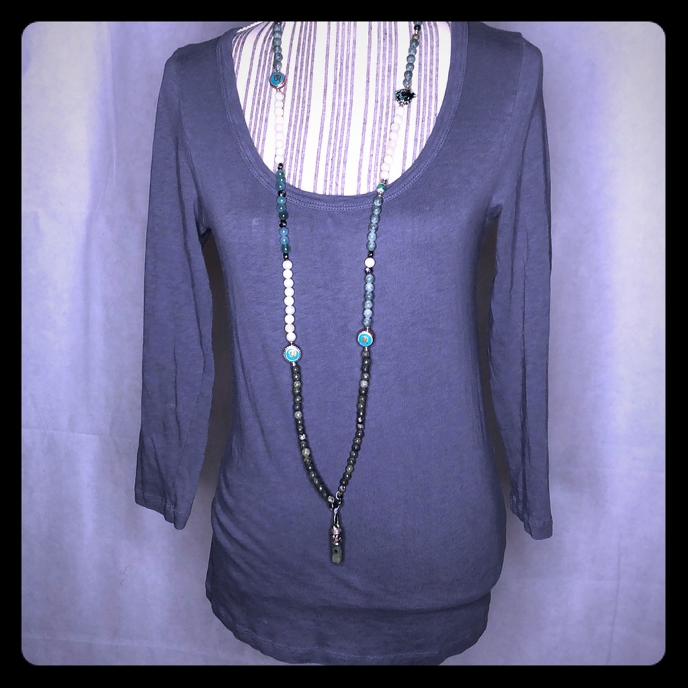 J.Crew gray long sleeve T-shirt